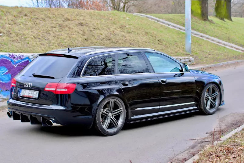 Maxton Design Seitenschweller (Paar) für Audi RS6 C6 Hochglanz schwarz – Ansicht 4