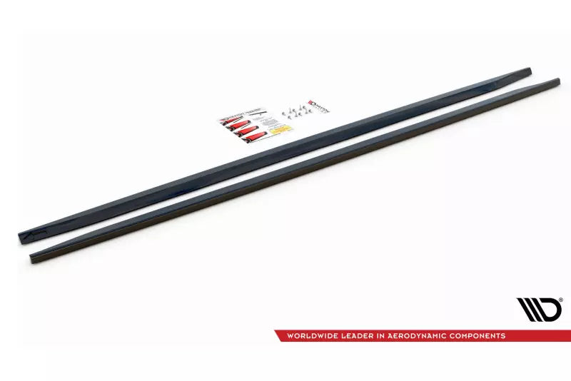 Maxton Design Seitenschweller (Paar) für Audi S8 D3 Hochglanz schwarz – Ansicht 4