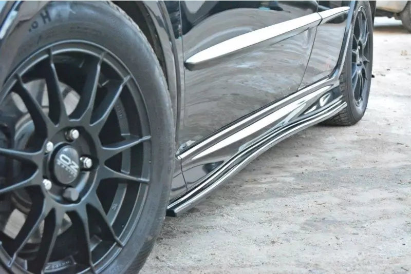 Maxton Design Seitenschweller (Paar) für Honda Civic VIII Mk8 Type S/R Hochglanz schwarz – Ansicht 4