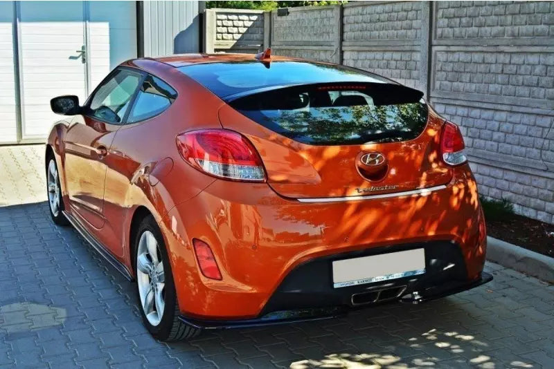 Maxton Design Seitenschweller (Paar) für Hyundai Veloster Hochglanz schwarz – Ansicht 4