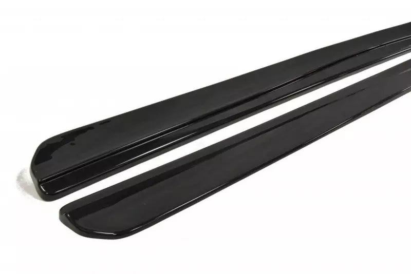 Maxton Design Seitenschweller (Paar) für Seat Ibiza 4 (6J) Sport Coupe vor Facelift Hochglanz schwarz – Ansicht 3