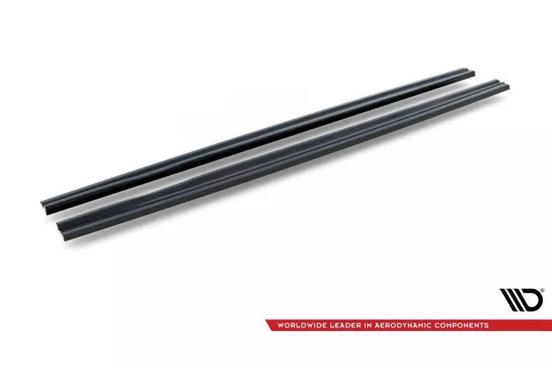 Maxton Design Seitenschweller (Paar) für Seat Leon 2 (Typ 1P) Cupra / FR Facelift Hochglanz schwarz – Ansicht 4