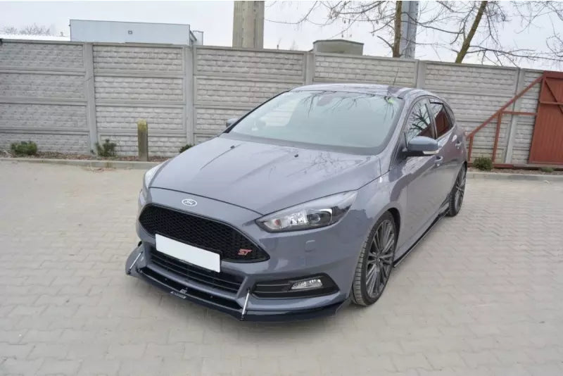 Maxton Design Street Pro Frontlippe V.2 + Zusatzlippe für Ford Focus ST Mk3 Facelift – Ansicht 4