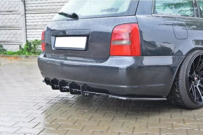 Maxton Design Diffusor Flaps für Audi S4 B5 Avant Hochglanz schwarz – Ansicht 3