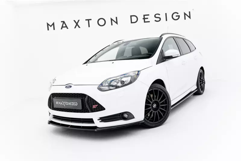 Maxton Design Frontlippe für Ford Focus ST Mk3 (Cupra) vor Facelift Hochglanz schwarz – Ansicht 4