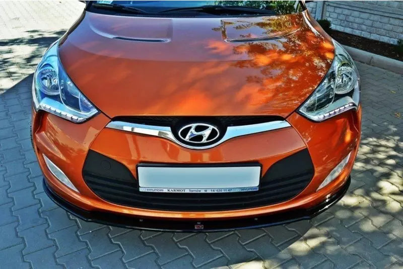 Maxton Design Frontlippe für Hyundai Veloster Hochglanz schwarz – Ansicht 4