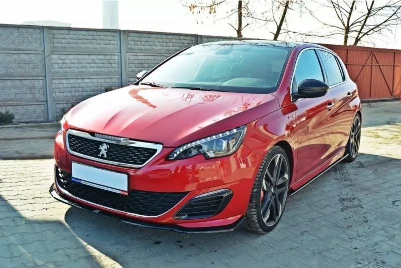 Maxton Design Frontlippe V.1 für Peugeot 308 II GTI Hochglanz schwarz – Ansicht 4