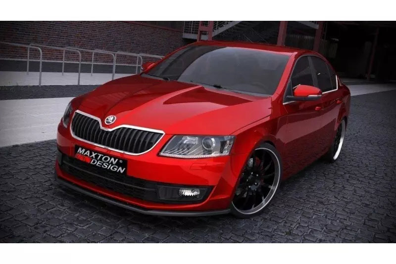 Maxton Design Frontlippe V.1 für Skoda Octavia 3 III 5E Hochglanz schwarz – Ansicht 1