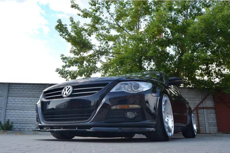 Maxton Design Frontlippe V.1 für VW Passat CC vor Facelift Hochglanz schwarz – Ansicht 4