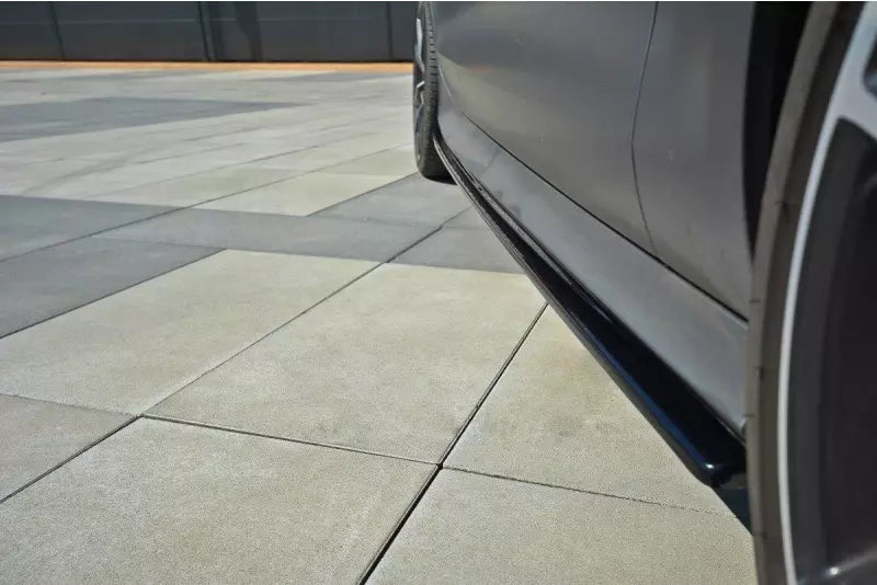 Maxton Design Seitenschweller (Paar) für Audi RS7 C7 Facelift Hochglanz schwarz – Ansicht 4