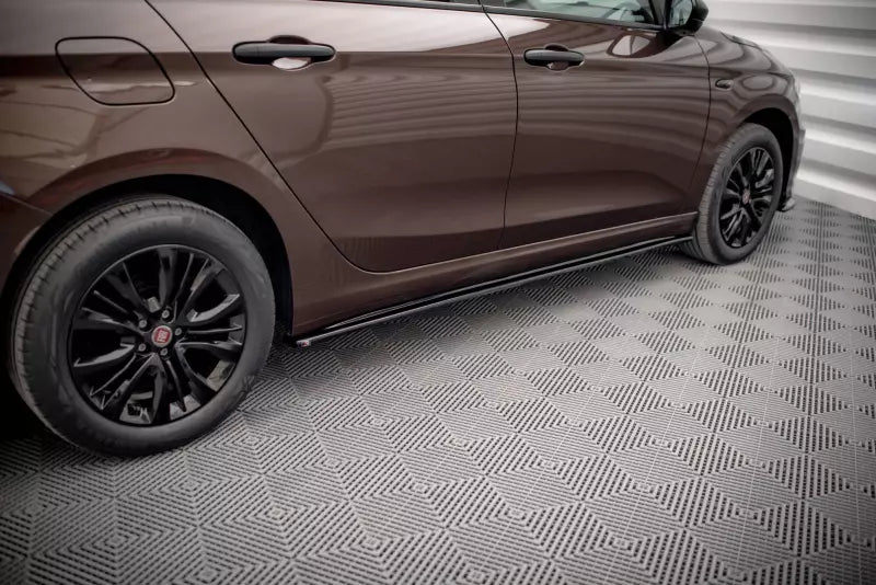 Maxton Design Seitenschweller (Paar) für Fiat Tipo S-Design Hochglanz schwarz – Ansicht 4