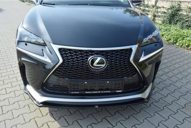 Maxton Design Frontlippe V.1 für Lexus NX Mk1 F-Sport Hochglanz schwarz – Ansicht 4