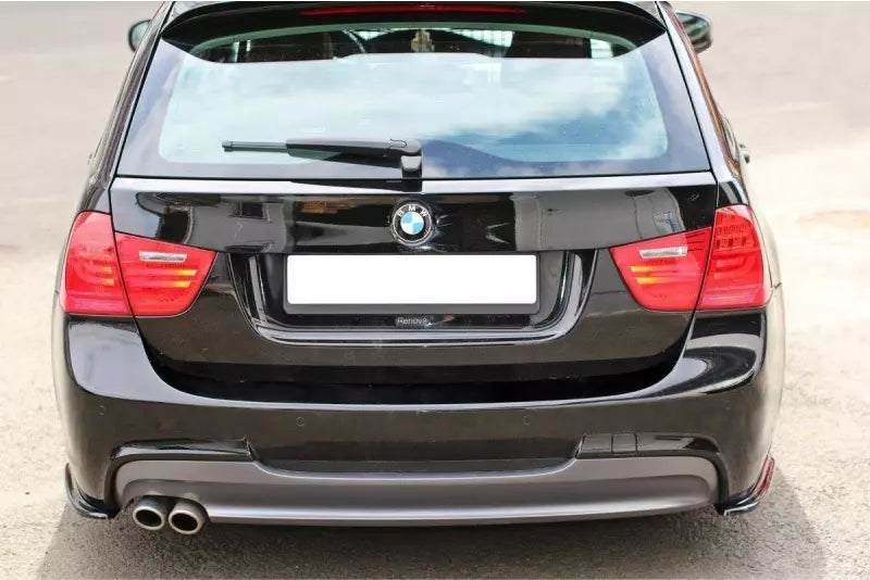 Maxton Design Diffusor Flaps für BMW 3er E91 M Paket Facelift Hochglanz schwarz – Ansicht 2