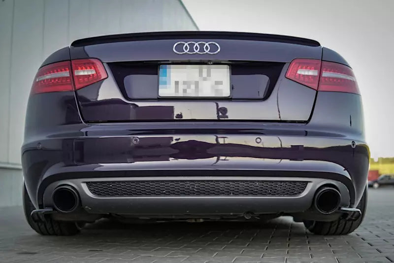 Maxton Design Diffusor Flaps für Audi A6 C6 S-Line Limousine / Avant Facelift Hochglanz schwarz – Ansicht 3