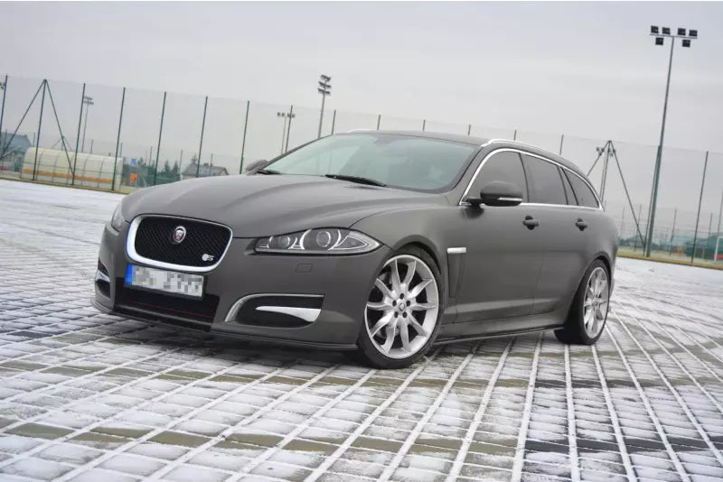 Maxton Design Seitenschweller (Paar) für Jaguar XF X250 Hochglanz schwarz – Ansicht 4