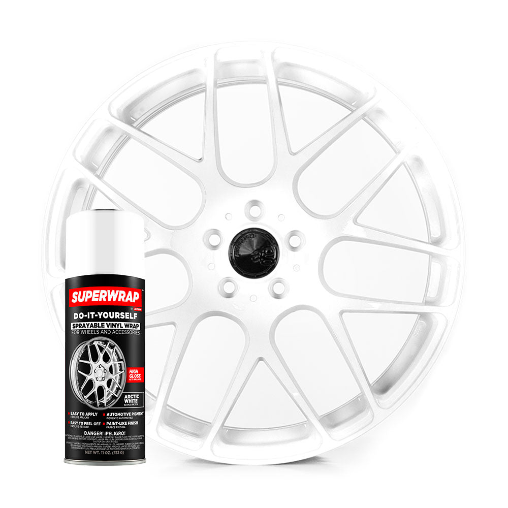 Arctic-White Sprayable Vinyl Paint-Wheels