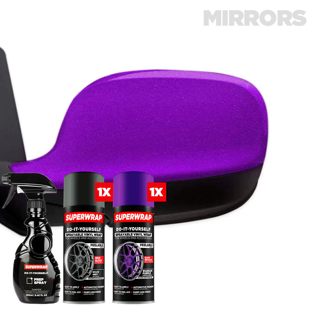 Wangan-Purple-Sprayable-Vinyl-Paint-Mirrors