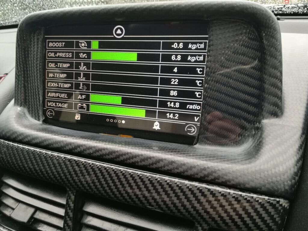 MFD Digital Infometer Glossy Carbon - SKYLINE R34 GTT