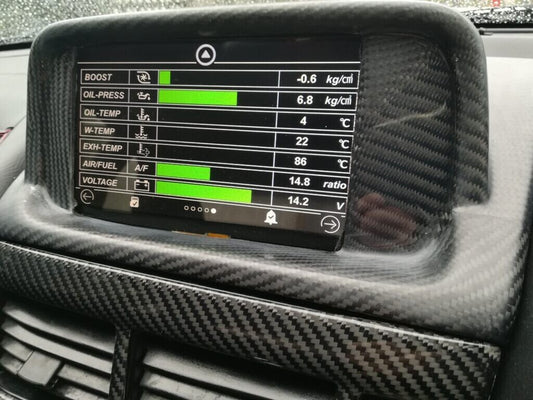 MFD Digital Infometer Glossy Carbon - SKYLINE R34 GTT