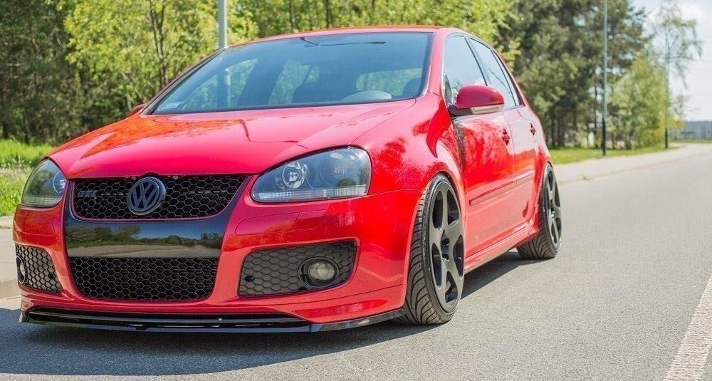 Street+ Spoilerlippe Front Ansatz passend für VW GOLF 5 GTI (FÜR GTI 30TH Frontansatz) schwarz Hochglanz – Ansicht 2