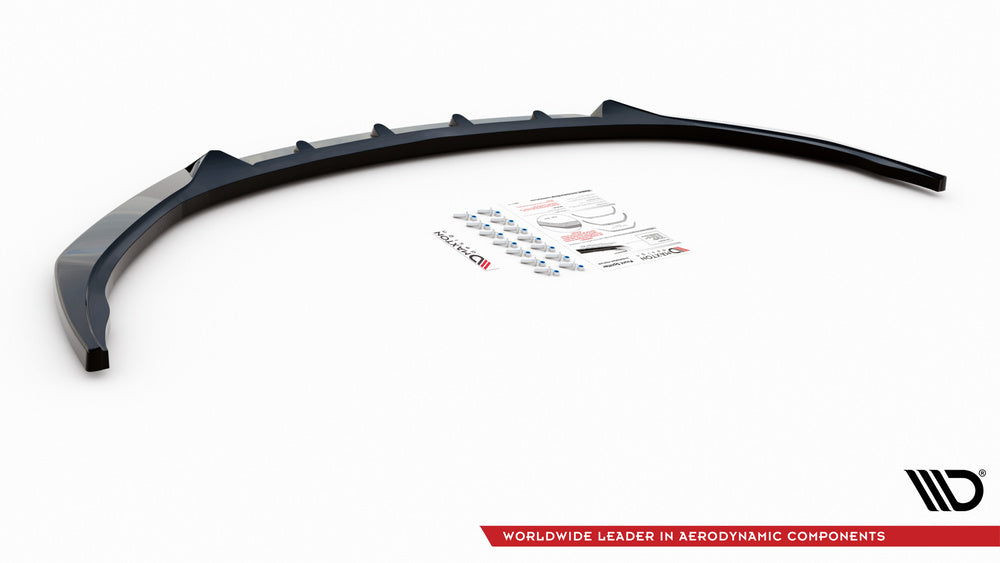 Street+ Spoilerlippe Front Ansatz V.1 passend für Opel Insignia Mk2 schwarz Hochglanz – Ansicht 2