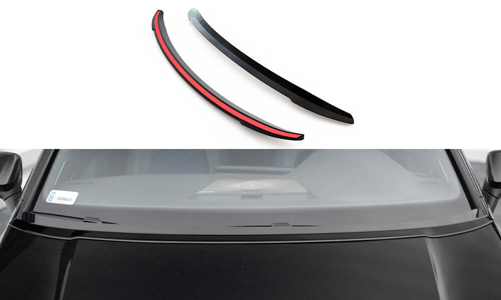 Verlängerung motorhaube VW Golf Mk8 schwarz Hochglanz – Ansicht 2