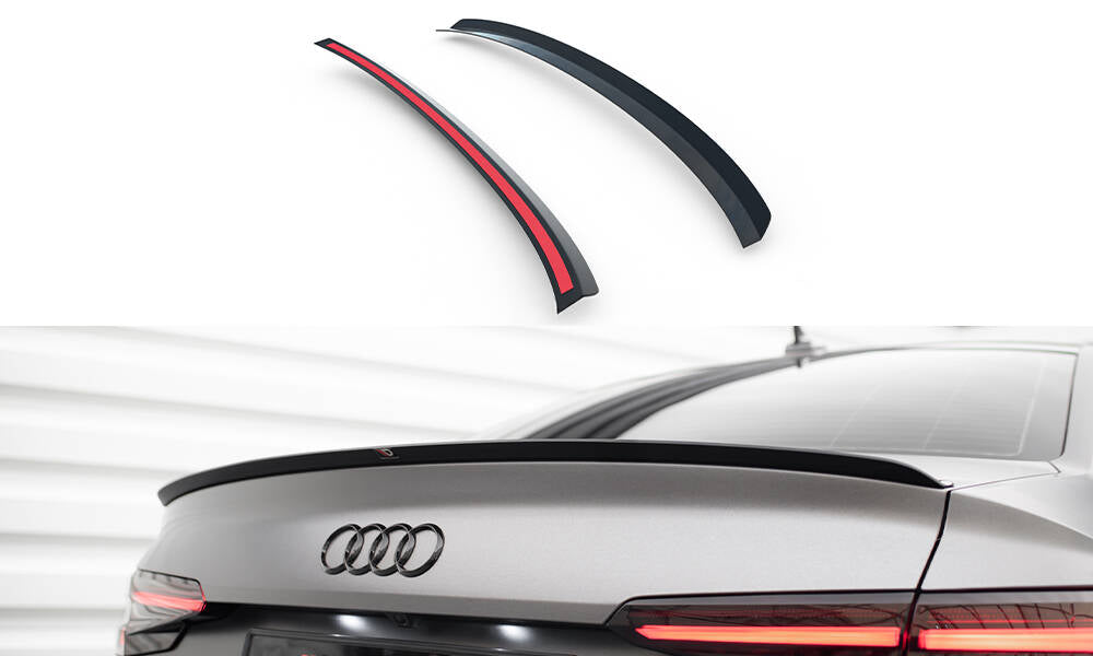 Heckspoiler Lippe V.2 Audi S4 / A4 Standard / S-Line / Competition Limousine B9 / B9 Facelift schwarz Hochglanz – Ansicht 2