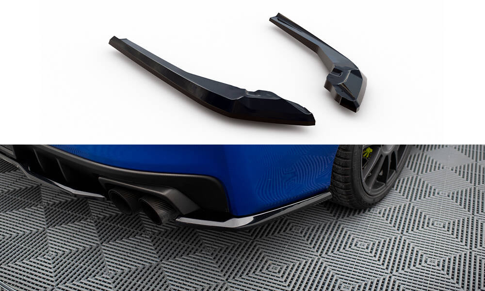 Heck Ansatz Flaps Diffusor V.2 passend für Subaru WRX STI Mk1  schwarz Hochglanz – Ansicht 2