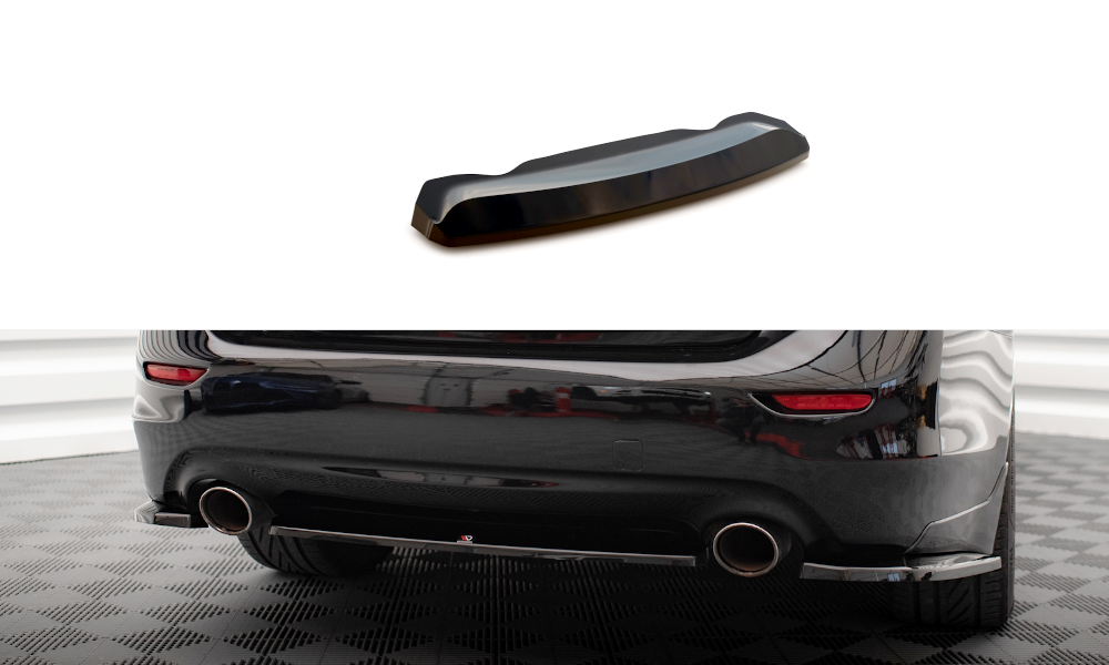 Heckansatz Infiniti Q50 S Mk1 schwarz Hochglanz – Ansicht 2