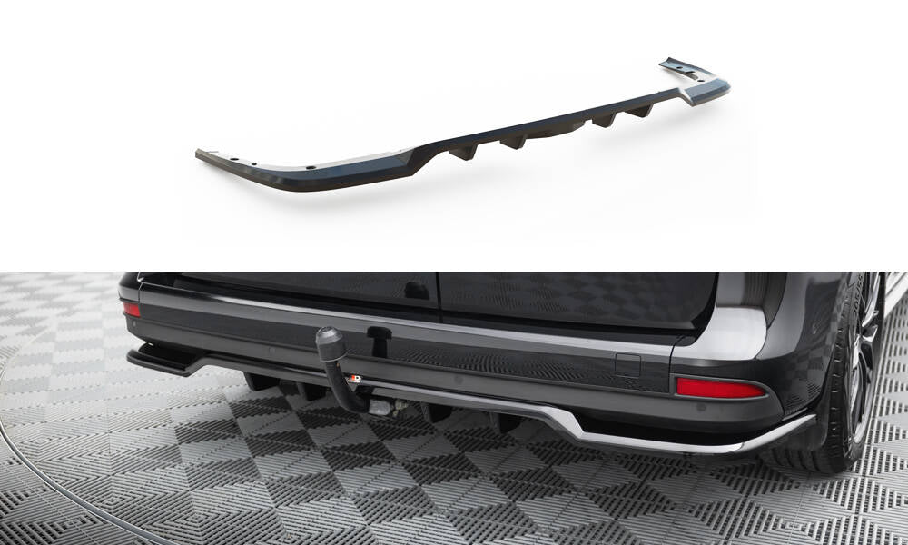 Street+ Mittlerer Diffusor RACE passend für Mercedes-Benz T W420 schwarz Hochglanz – Ansicht 2