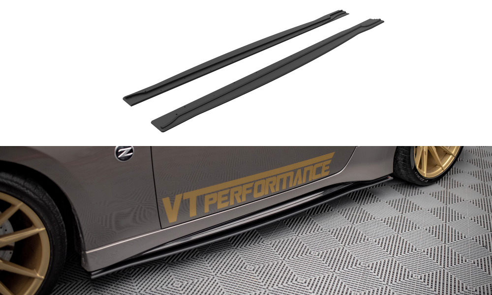 Street Pro Street+ Seitenschweller Leisten passend für Nissan 370Z Nismo Facelift – Ansicht 2