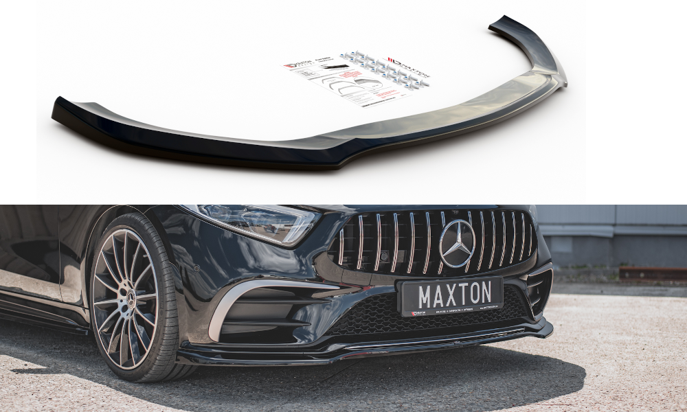 Street+ Spoilerlippe Front Ansatz V.3 passend für Mercedes-AMG CLS 53 C257 schwarz Hochglanz – Ansicht 2