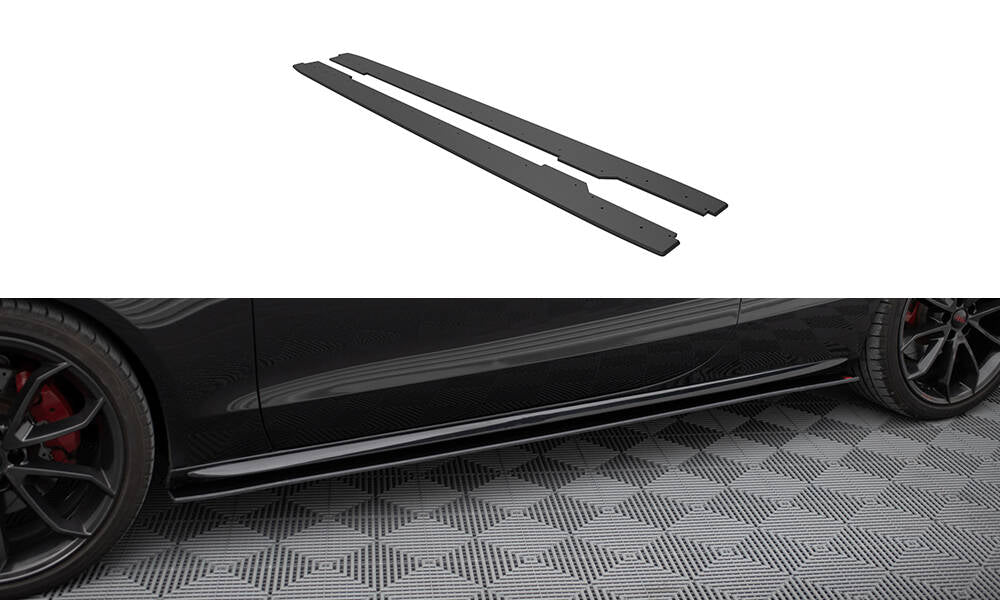 Street Pro Street+ Seitenschweller Leisten passend für Audi A5 / A5 S-Line / S5 Coupe / Cabrio 8T / 8T Facelift – Ansicht 2