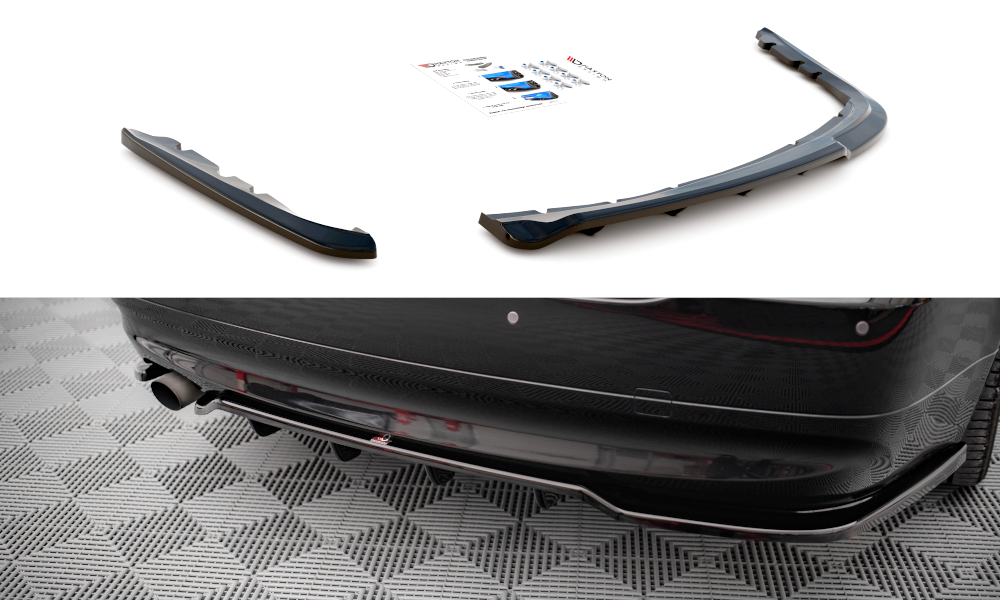 Street+ Mittlerer Diffusor RACE passend für BMW 3er Limousine E90 schwarz Hochglanz – Ansicht 2