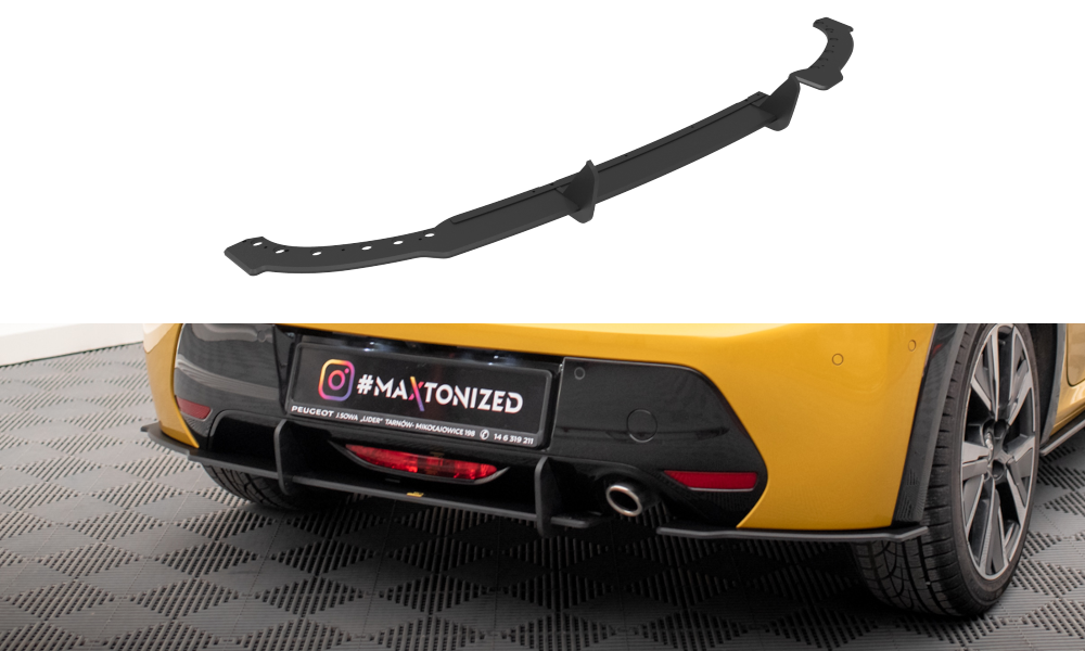 Street Pro Heck Ansatz Flaps Diffusor passend für Peugeot 208 GT Mk2 – Ansicht 2
