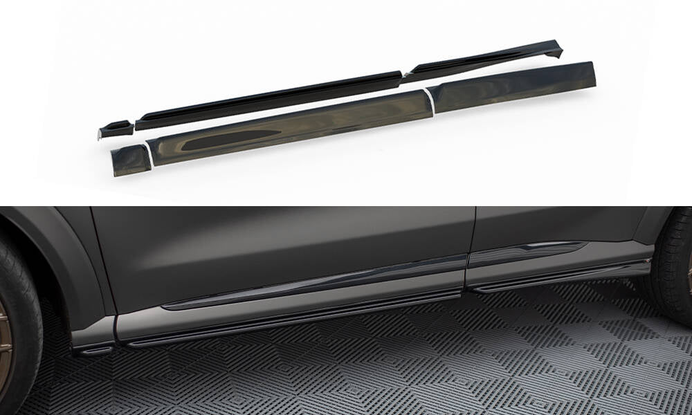 Street+ Seitenschweller Leisten passend für Ford Puma ST / ST-Line / Standard Mk1 schwarz Hochglanz – Ansicht 2