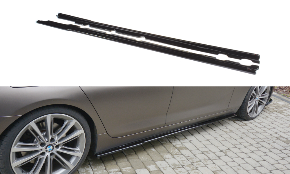 Street+ Seitenschweller Leisten passend für BMW 6er GRAN COUPÉ schwarz Hochglanz – Ansicht 2