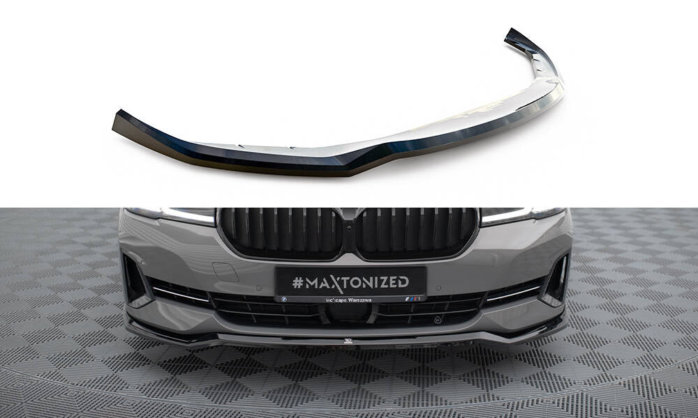 Street+ Spoilerlippe Front Ansatz V.2 passend für BMW 5er G30 / G31 Facelift schwarz Hochglanz – Ansicht 2