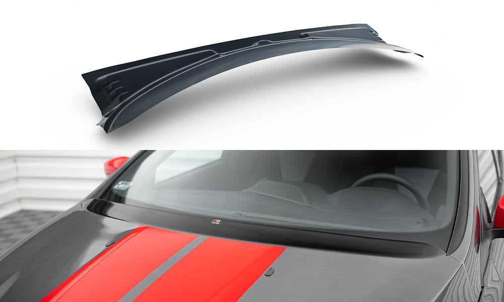 Verlangerung MotorHaube Ford Focus Mk3 / Mk3 FL / ST / RS schwarz Hochglanz – Ansicht 2