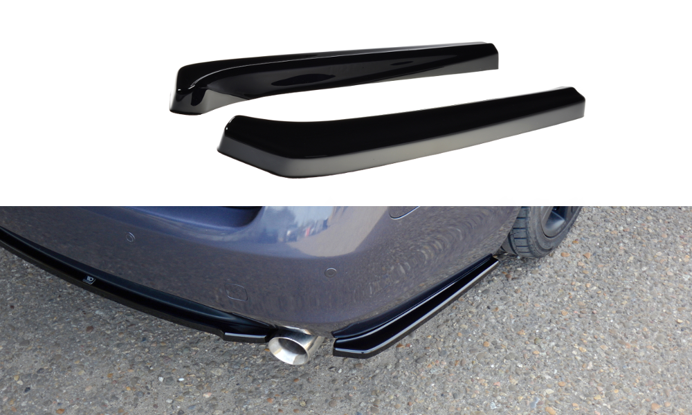 Heck Ansatz Flaps Diffusor passend für Lexus GS Mk3 schwarz Hochglanz – Ansicht 2
