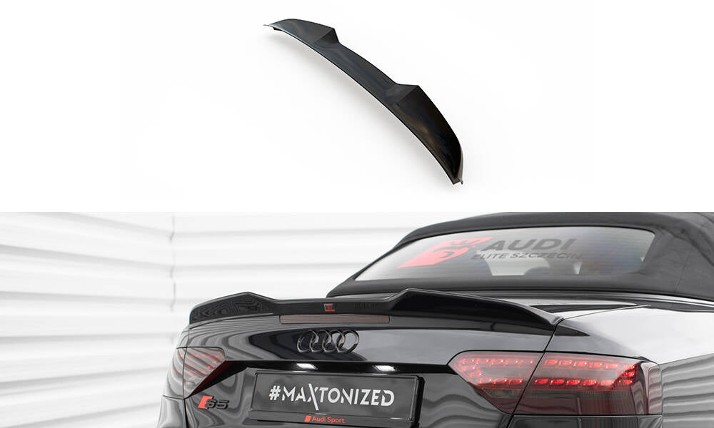 Heckspoiler Lippe 3D Audi S5 / A5 S-Line Cabrio 8T schwarz Hochglanz – Ansicht 2