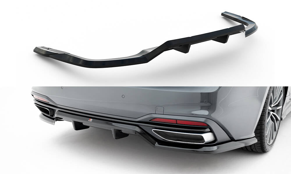 Street+ Mittlerer Diffusor RACE passend für Audi A5 F5 Facelift schwarz Hochglanz – Ansicht 2