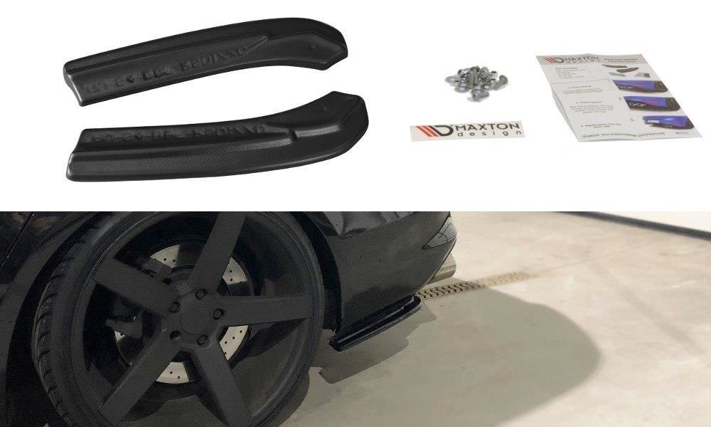 Heck Ansatz Flaps Diffusor passend für Audi S4 B8 FL schwarz Hochglanz – Ansicht 2