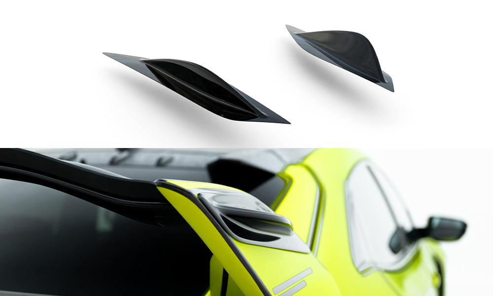 Spoiler Seiten Erweiterung Honda Civic Type-R Mk10 / Mk10 Facelift schwarz Hochglanz – Ansicht 2