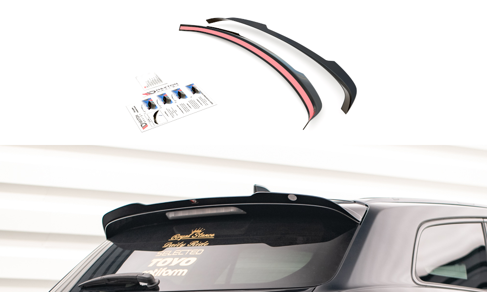 Heckspoiler Lippe Toyota Avensis Mk3 Facelift Wagon schwarz Hochglanz – Ansicht 2