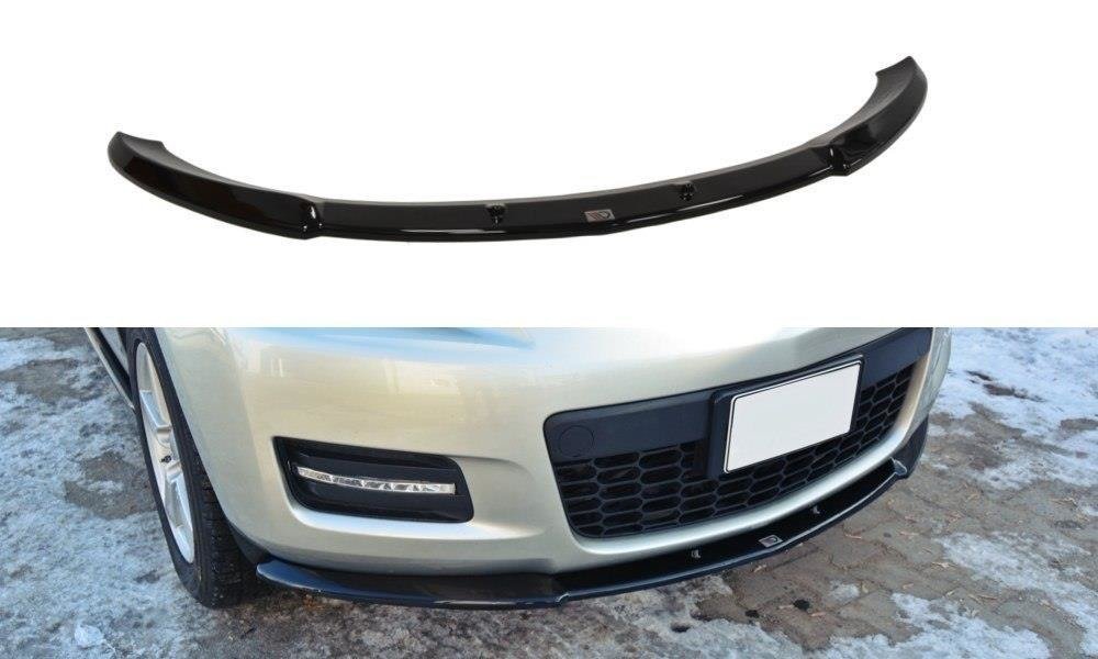 Street+ Spoilerlippe Front Ansatz passend für Mazda CX-7 schwarz Hochglanz – Ansicht 2