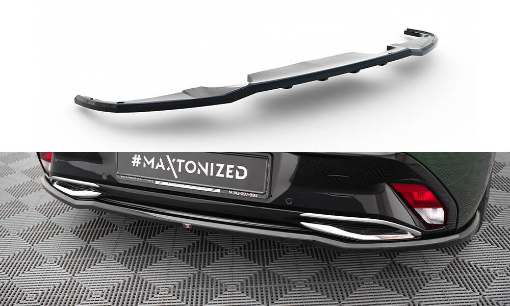 Street+ Mittlerer Diffusor RACE passend für Peugeot 308 GT Hatchback Mk3 schwarz Hochglanz – Ansicht 2