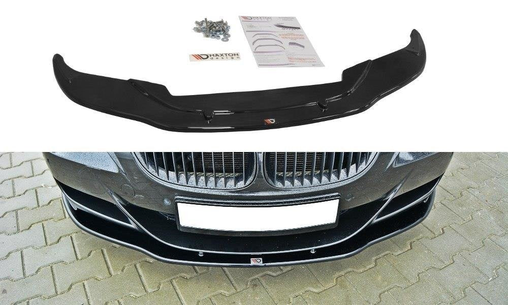 Street+ Spoilerlippe Front Ansatz V.2 passend für BMW M6 E63 schwarz Hochglanz – Ansicht 2