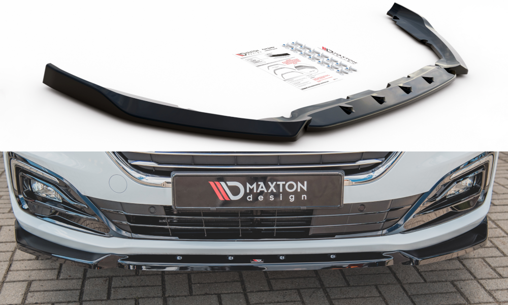 Street+ Spoilerlippe Front Ansatz passend für Ford Mondeo Mk5 Facelift  schwarz Hochglanz – Ansicht 2