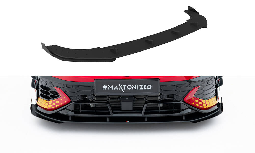 Street Pro Street+ Spoilerlippe Front Ansatz + Flaps passend für VW Golf GTI Clubsport Mk8 Facelift schwarz Hochglanz – Ansicht 2